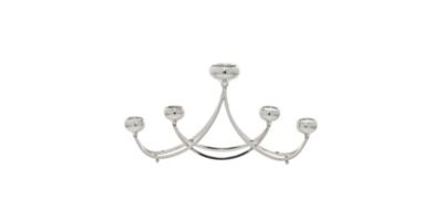 Image showing  Silver Stainless Steel Candlestick Holder, 15 in. x 28 in. x 5 in., 91016
