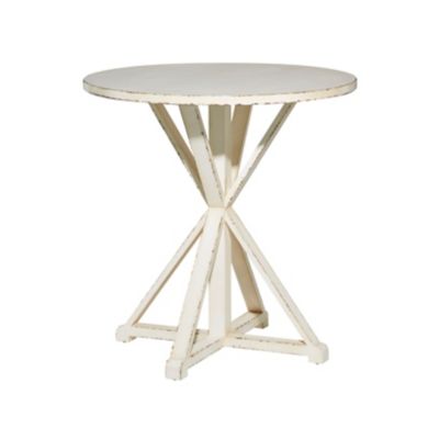 Image showing  Wood Accent Table, White