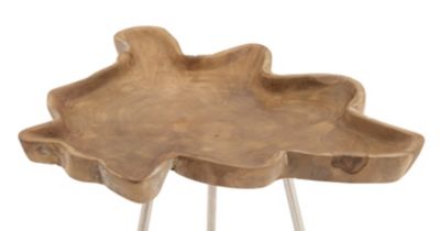 Image showing  Brown Teak Contemporary Accent Table, 22 in. x 27 in. x 22 in.