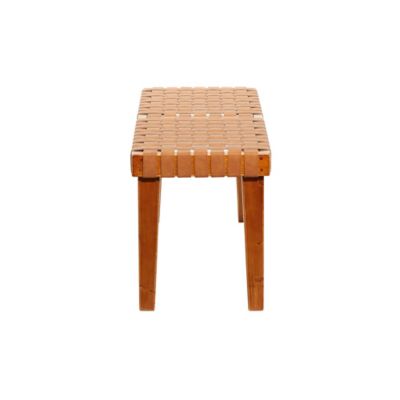 Image showing  Wood Woven Bench, 45 in. x 16 in. x 19 in., Brown