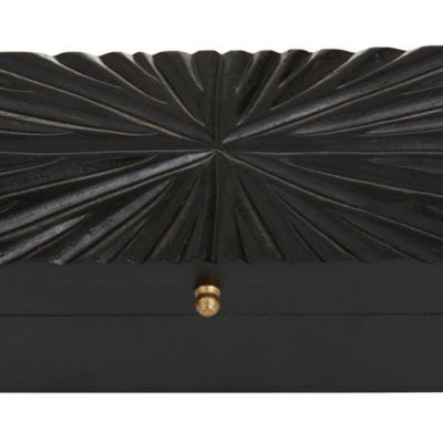 Image showing  Black Gold Contemporary Boxes, 2 pc.