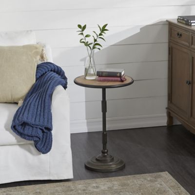 Image showing  Grey Industrial Wood Accent Table, 25 x 16in., 37881