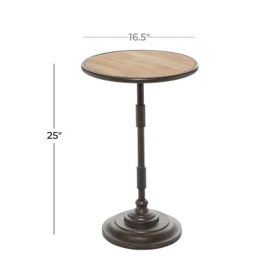 Image showing  Grey Industrial Wood Accent Table, 25 x 16in., 37881