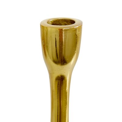 Image showing  Assorted Aluminum Candle Holders, Gold, 3-Pack