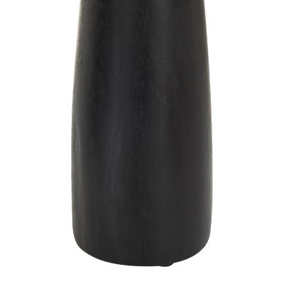 Image showing  Black Mango Wood Pillar Candle Holder, 10 in., 6 in., 8 in., 3 pc., 53581