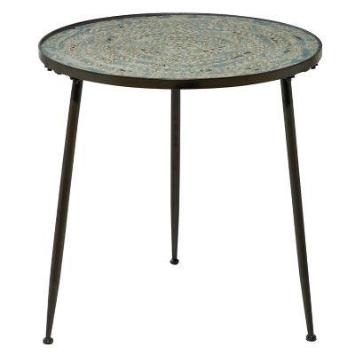 Image showing  Black Vintage Metal Accent Table, 23 in. x 24 in.