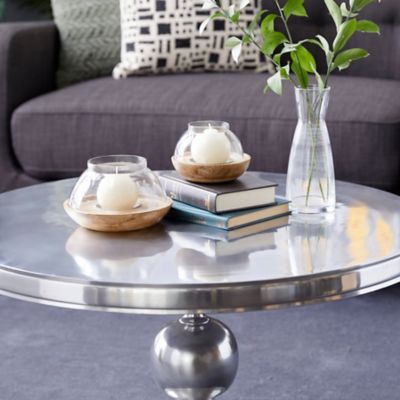 Harper & Willow 2 pc. Brown Mango Wood Natural Candleholder Set, 3.5 in., 4 in., 67185