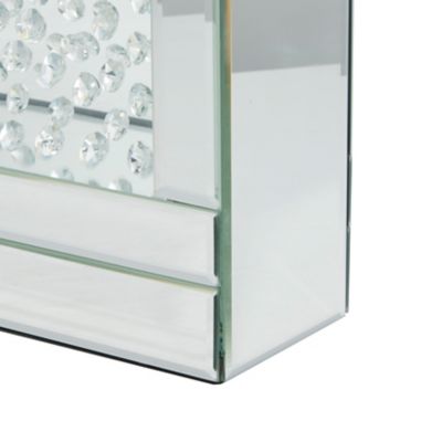 Image showing  Silver Wood Glam Candlestick Holder, 15 in. x 16 in. x 4 in., 87328