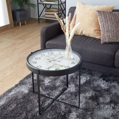 Harper & Willow Black Iron Farmhouse Accent Table