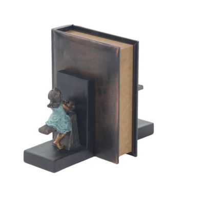 Image showing  Brown Polystone Eclectic Children Bookends, 5 in. x 8 in., 2-Pack