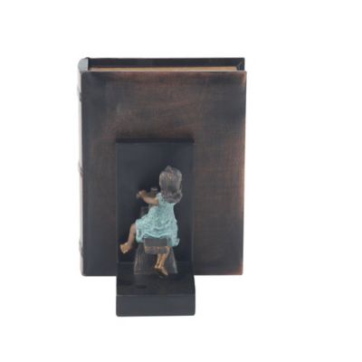 Image showing  Brown Polystone Eclectic Children Bookends, 5 in. x 8 in., 2-Pack