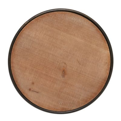 Image showing  Industrial Wood Accent Table, Black