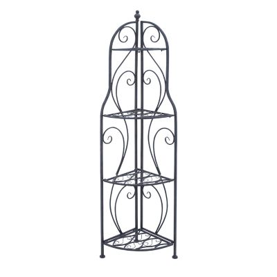 Image showing  Black Iron Traditional Baker's Rack, 60 in. x 17 in. x 11 in.