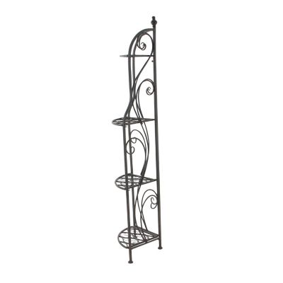 Image showing  Black Iron Traditional Baker's Rack, 60 in. x 17 in. x 11 in.