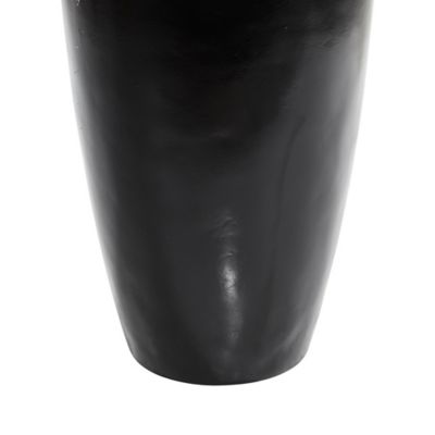 Image showing  Green Faux Foliage Dracaena Artificial Plant with Black Fiberglass Pot 33 in. x 30 in. x 46 in.