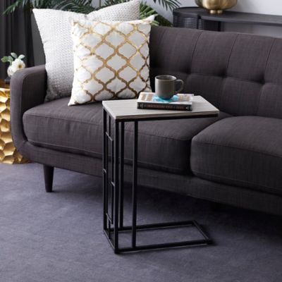 Harper & Willow Black Contemporary Metal Accent Table, 18 in. x 24 in.