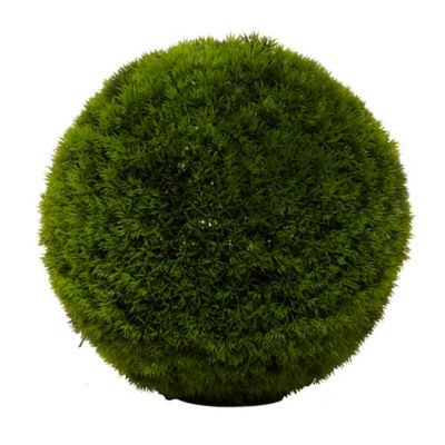 Image showing  15 in. Artificial Green Boxwood Topiary