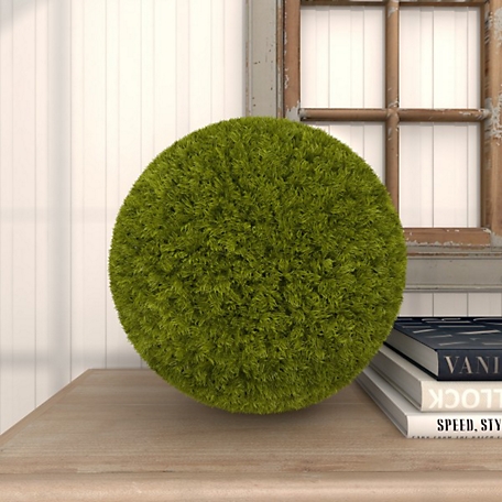 Harper & Willow Green Faux Foliage Indoor Outdoor Boxwood Topiary  Artificial Foliage Ball 22 in. x 22 in. x 22 in. at Tractor Supply Co.