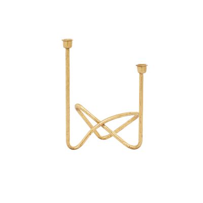 Image showing  Metal Candle Holder, Gold, 10 in. x 11 in., 86985