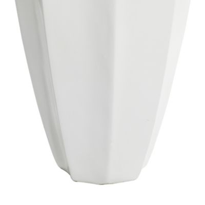 Image showing 6 th Harper & Willow 54 in. Artificial Green Majesty Palm Plant with Realistic Leaves in White Fiberglass Pot