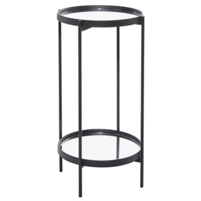 Image showing  Contemporary Metal Accent Table, Black, 43305
