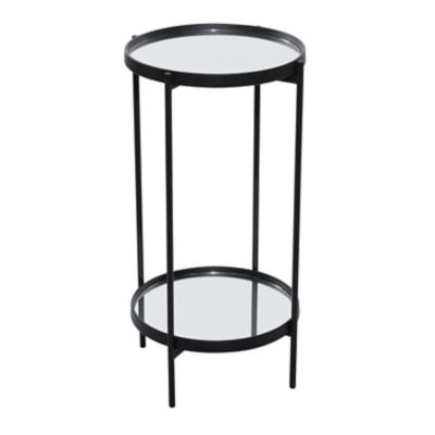 Image showing  Contemporary Metal Accent Table, Black, 43305