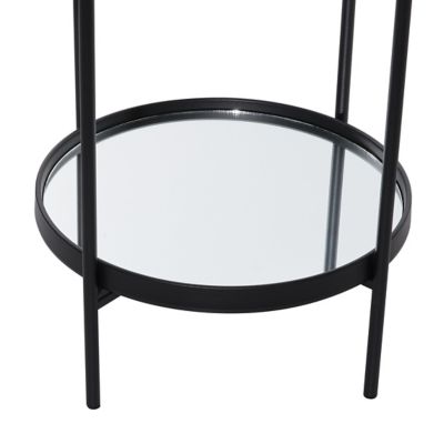 Image showing  Contemporary Metal Accent Table, Black, 43305