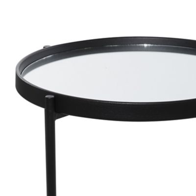 Image showing  Contemporary Metal Accent Table, Black, 43305