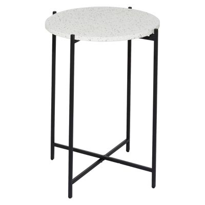 Image showing  Contemporary Terrazzo Accent Table, Black