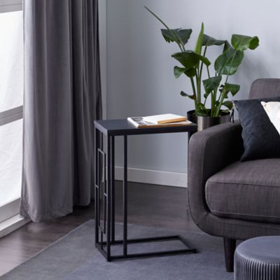 Harper & Willow Black Metal Contemporary Accent Table