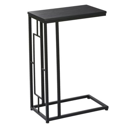 Image showing  Metal Contemporary Accent Table, Black