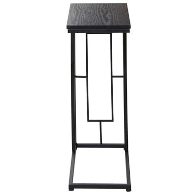 Image showing  Metal Contemporary Accent Table, Black