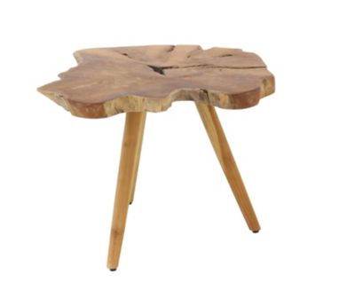 Image showing  Teak Rustic Accent Table, Brown