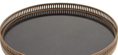 Image showing  Iron Traditional Accent Table, Black