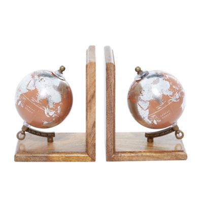 Image showing  Copper Wood Traditional Bookends, 7 in. x 6 in. x 4 in.