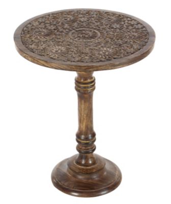 Image showing  Mango Wood Traditional Accent Table, Brown, 96092