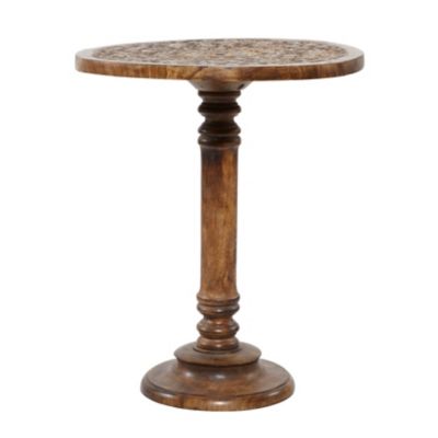 Image showing  Mango Wood Traditional Accent Table, Brown, 96092