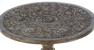 Image showing  Mango Wood Traditional Accent Table, Brown, 96092