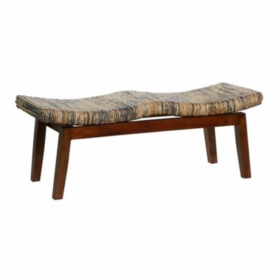 Image showing  Mahogany Contemporary Bench, 18 in. x 47 in. x 17 in., Brown