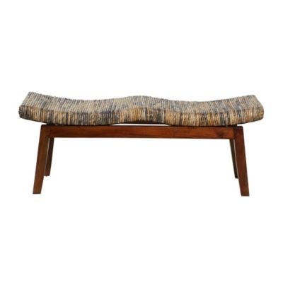 Image showing  Mahogany Contemporary Bench, 18 in. x 47 in. x 17 in., Brown