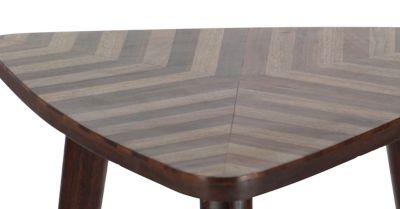 Image showing  Dark Brown Mango Wood Modern Accent Table, 22 in. x 20 in. x 21 in.
