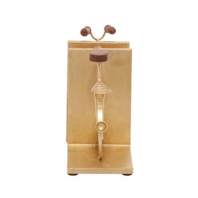 Image showing  Gold Iron Contemporary Bookends, 9 in. x 7 in. x 5 in.