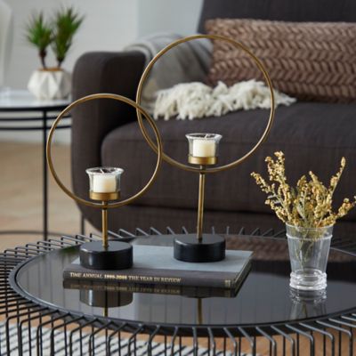 Contemporary deals candle holders