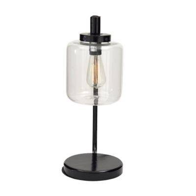 Image showing  Black Metal Traditional Table Lamp, 20 in. x 8 in. x 11 in., 67722