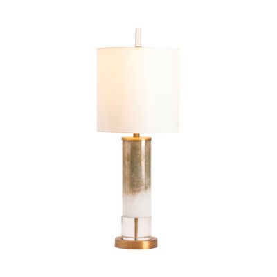 Image showing  34 in. H Wyatt Glass Table Lamp with Night-Light