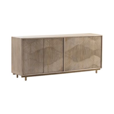 Crestview Collection Bengal Manor White Wash Texture Sideboard