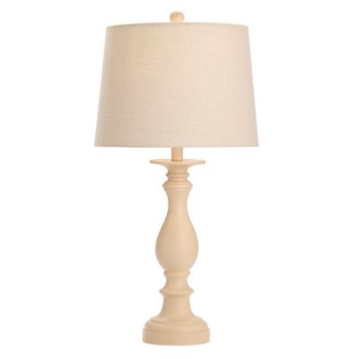 Crestview Collection 28.5 in. H Antique Resin Table Lamp, Cream