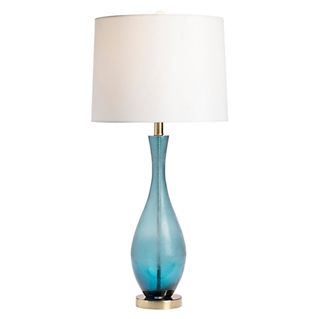 Crestview Collection 31 in. H Ombre Glass Table Lamp, Blue