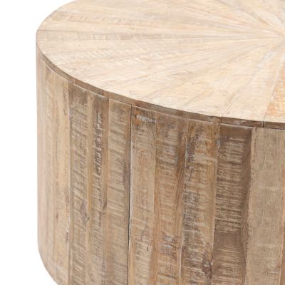 Image showing  Bengal Manor Round Cocktail Table, Light Brown/White Wash