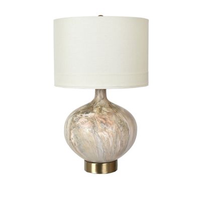 Crestview Collection 27.5 in. H Sumner Swirled Ceramic Table Lamp